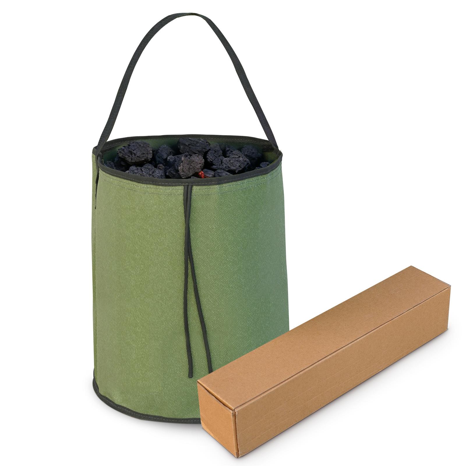 Camping Cooking Organizer - 防水加工の炭収納バッグ。折りたたみ可能で、難燃性があり、キッチンの整理やキャンプ、ピクニックでの調理器具の収納に最適。
