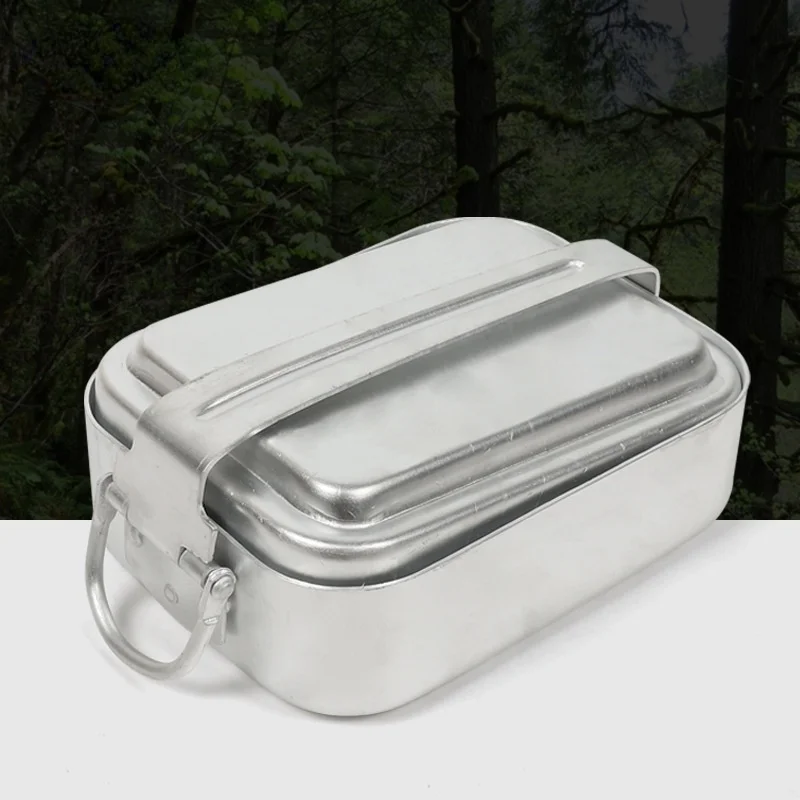 屋外用アルミ製キャンプ調理器具セット（蓋付き）アーミースタイ - Camping Cooking Container のレビューと価格