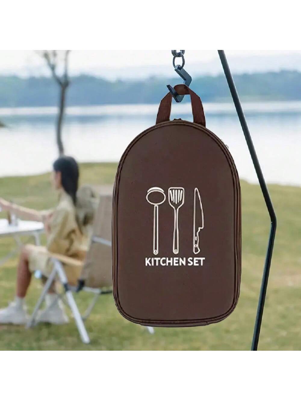 アウトドアキャンプ調理器具収納袋調理器具オーガナイザーキッチ - Camping Cooking Container のレビューと価格