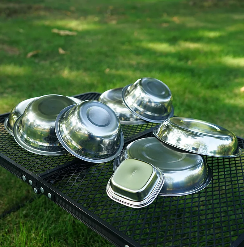 22点セットの携帯用キャンプ食器セット。屋外バーベキュー、車 - Camping Cooking Dining Set のレビューと価格