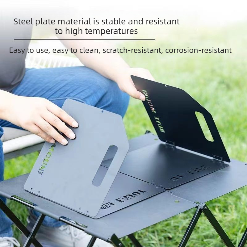 キャンプ用ストーブ風防 4つ折り風よけ ポータブル折りたたみ - Camping Hiking Cooking のレビューと価格