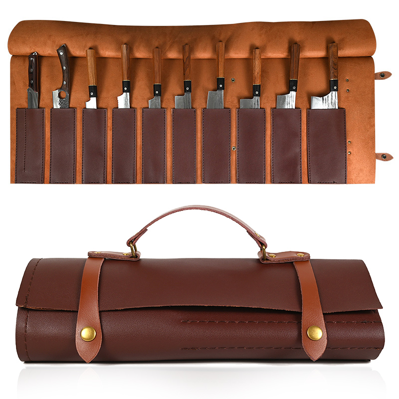 ポータブルキッチンナイフロールバッグ、8、9、11スロット、 - Camping Cooking Organizer のレビューと価格