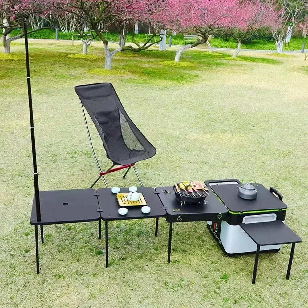 JWQ-007 高品質な屋外用ポータブルキャンプキッチンボッ - Quality Camping Cooking Set のレビューと価格