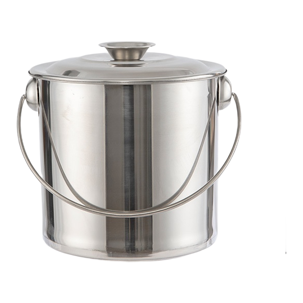 /ステンレス製/厚手の蓋付きバケツ。バーベキュー、キャンプ、 - Camping Cooking Container のレビューと価格