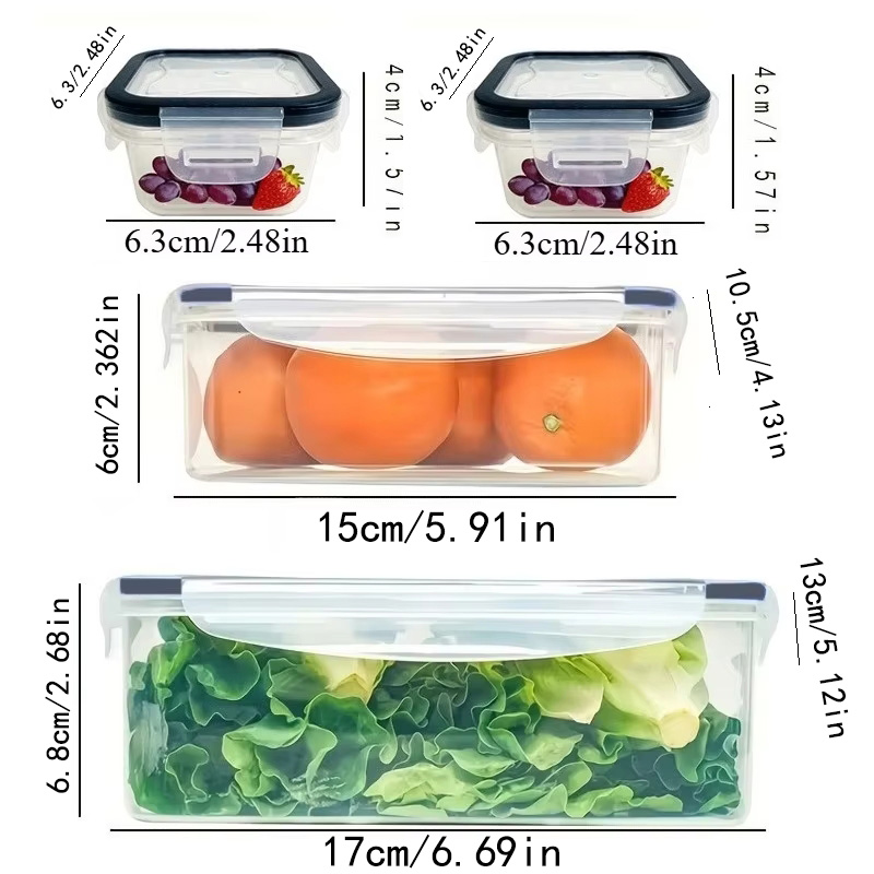 8個セットには、4つの容器と4つの蓋が含まれています。気密食 - Camping Cooking Organizer のレビューと価格