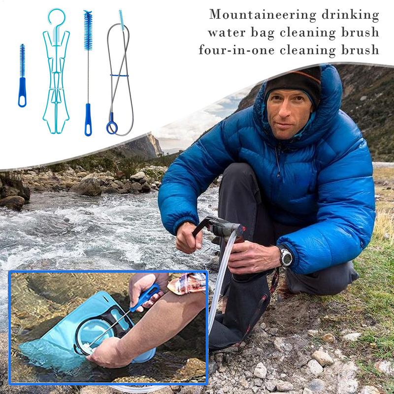 水水分補給袋クリーニングブラシキットプラスチック屋外飲料水バ - Camping Cooking Organizer のレビューと価格