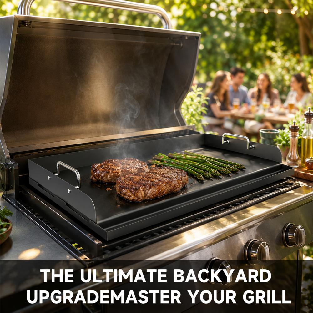 厚手の鋳鉄製ベーキングパン、プレシーズニング済みノンスティッ - Camping Cooking Flat Top のレビューと価格