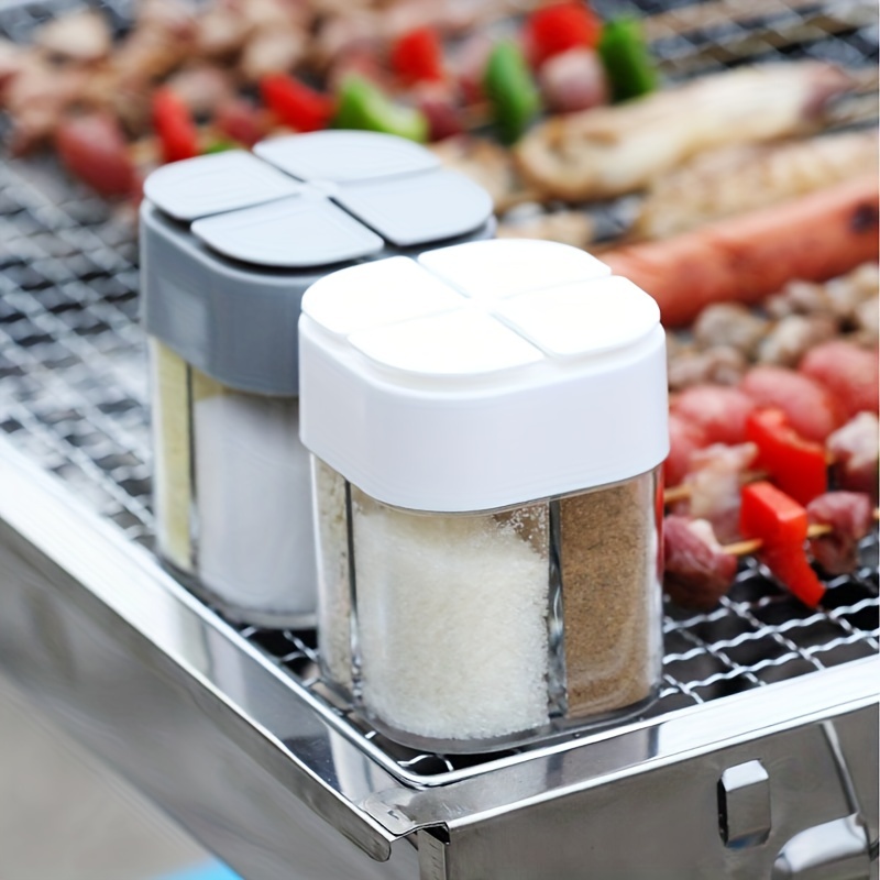4in1 キャンプ調味料シェーカー 多目的スパイスジャー 蓋 - Camping Cooking Organizer のレビューと価格
