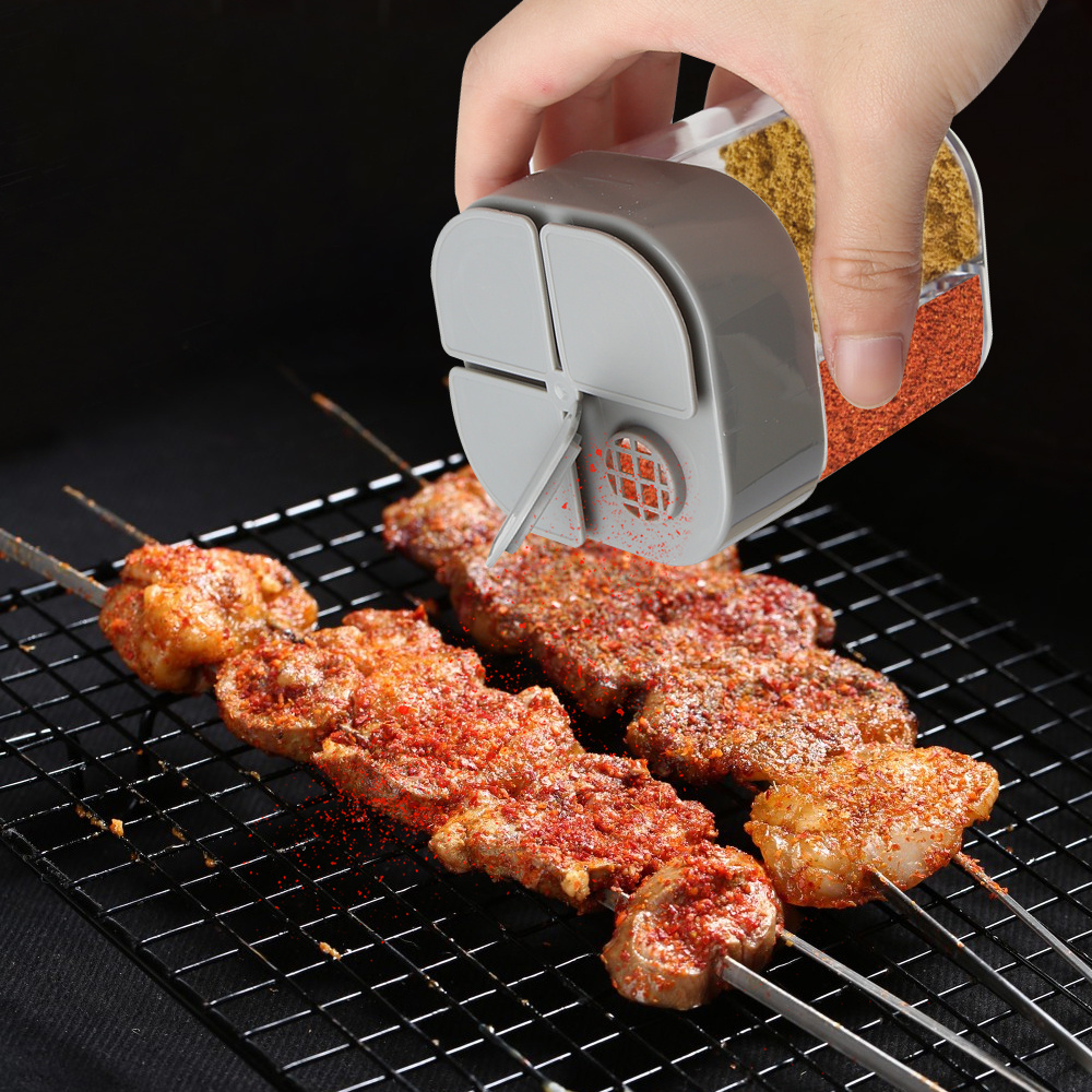 4in1 キャンプ調味料シェーカー 多目的スパイスジャー 蓋 - Camping Cooking Organizer のレビューと価格